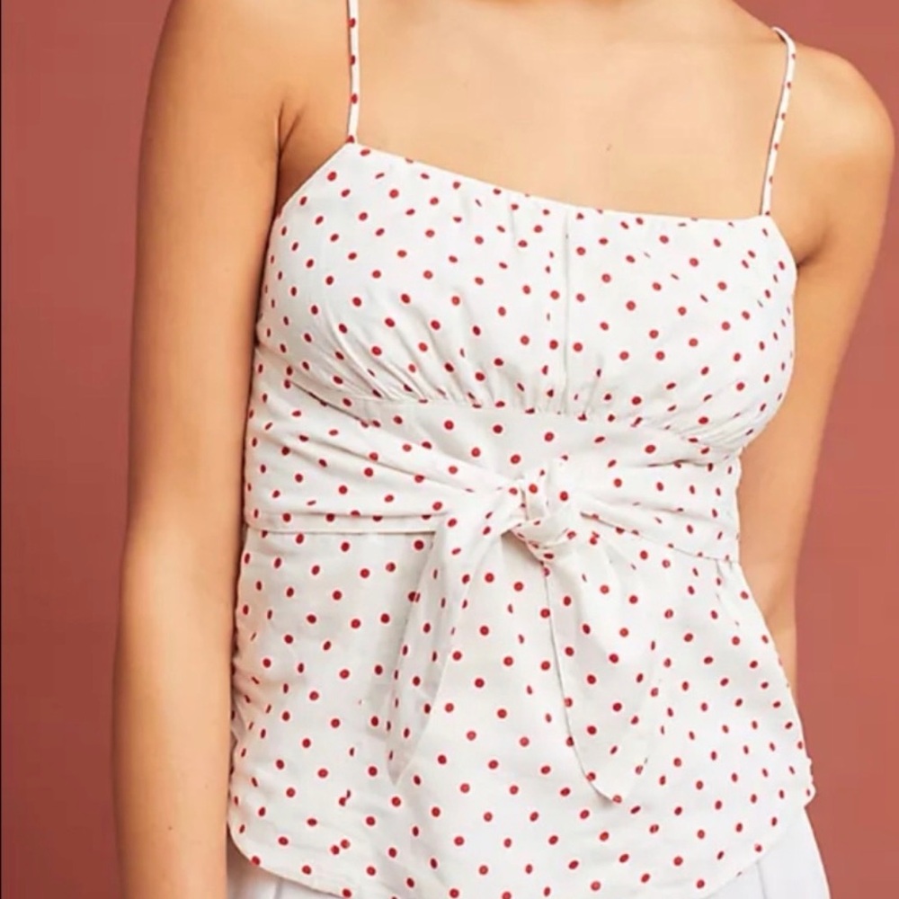 Anthropolgie Maeve Sophia Polka Dot Cami Top